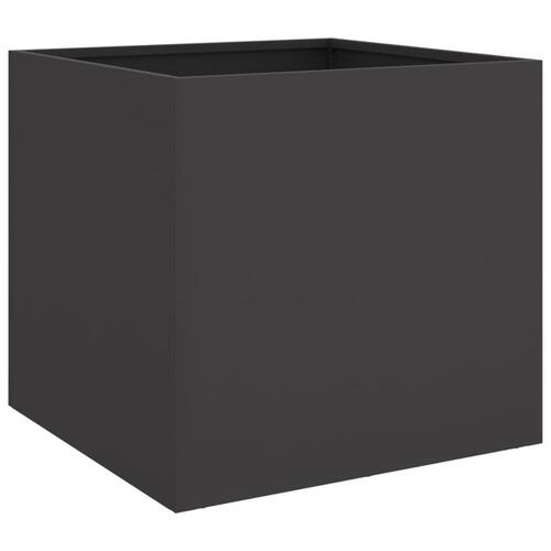 Plantekasse 42x40x39 cm koldvalset stål sort