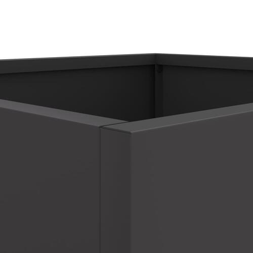 Plantekasse 42x40x39 cm koldvalset stål sort