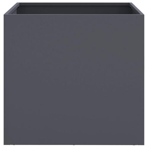 Plantekasse 42x40x39 cm koldvalset stål antracitgrå