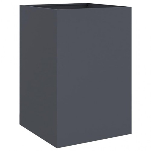 Plantekasse i stål 52 x 48 x 75 cm - antracitgrå