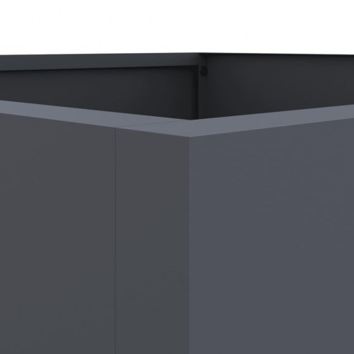 Plantekasse i stål 52 x 48 x 75 cm - antracitgrå