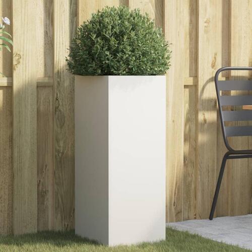Plantekasse 32x29x75 cm stål hvid