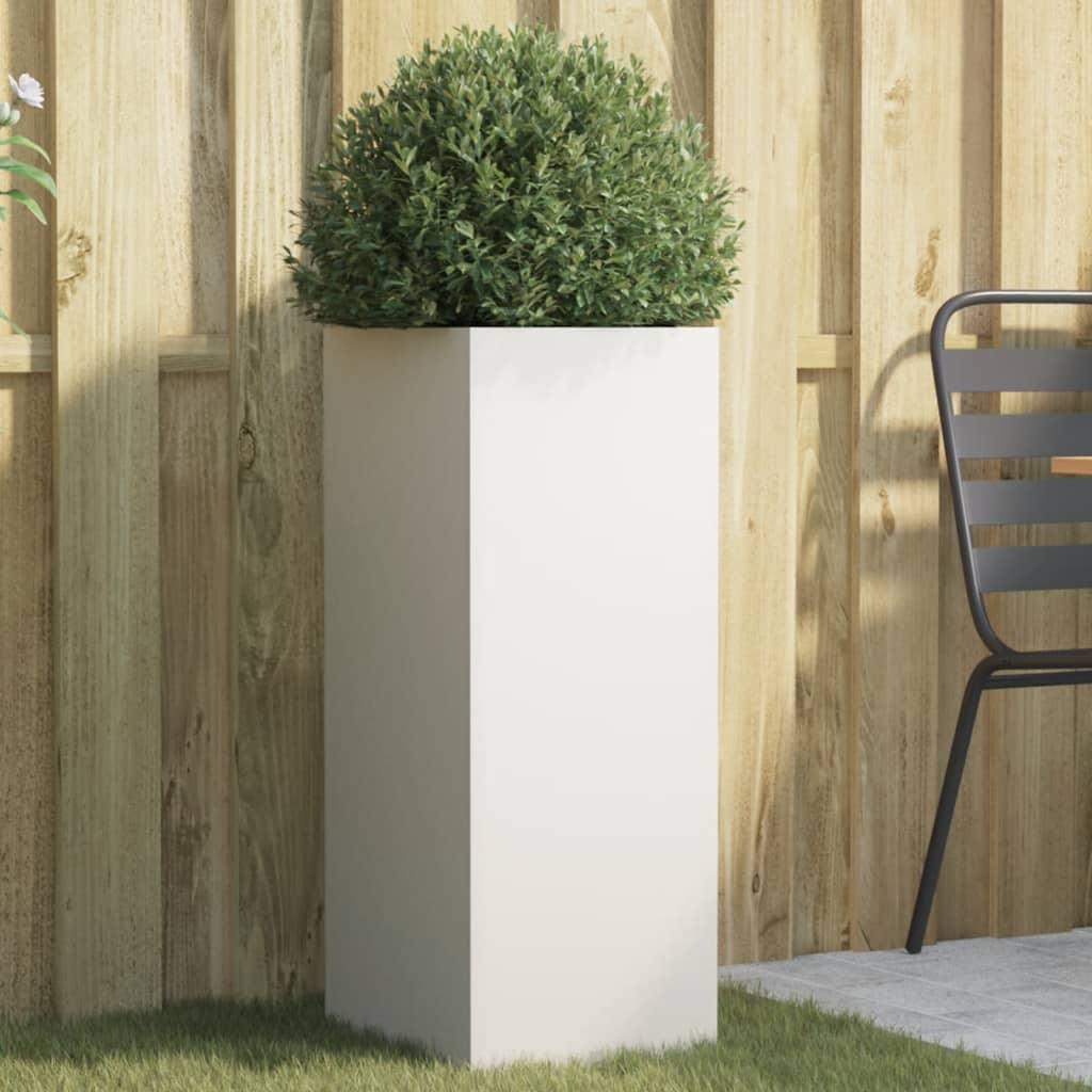Plantekasse 32x29x75 cm stål hvid