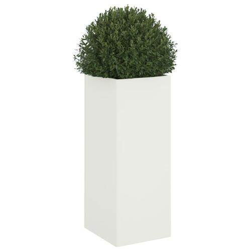 Plantekasse 32x29x75 cm stål hvid