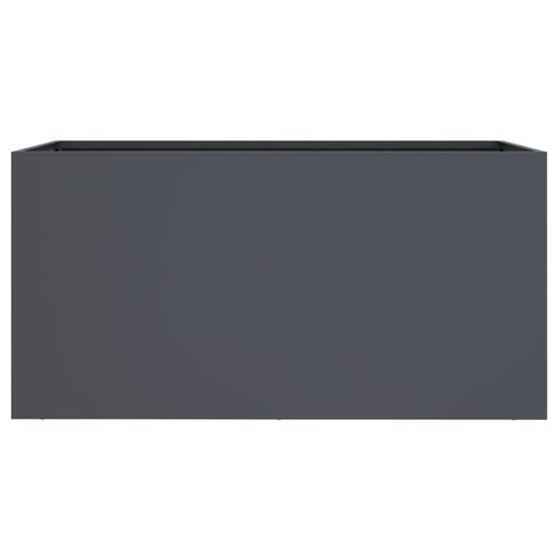 Plantekasse 62x30x29 cm koldvalset stål antracitgrå