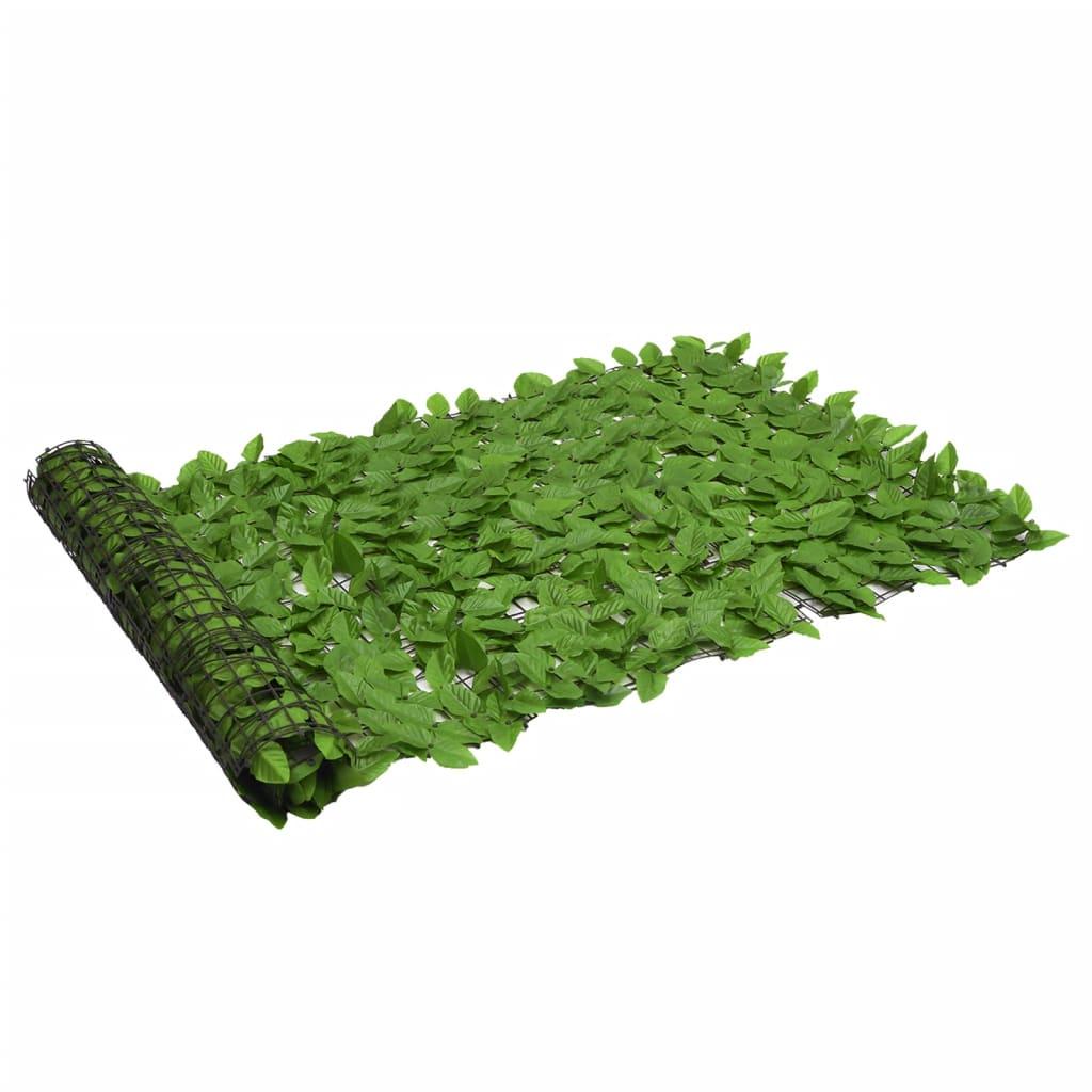 Altanafskærmning 200x100 cm grønne blade