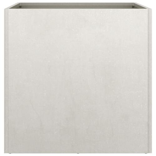 Plantekasse 49x47x46 cm rustfrit stål sølvfarvet