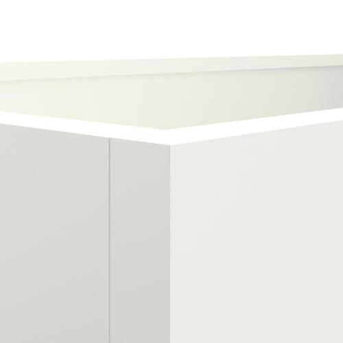 Plantekasse 62x47x46 cm koldvalset stål hvid