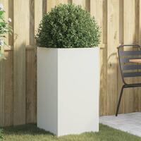 Plantekasse 42x38x75 cm koldvalset stål hvid