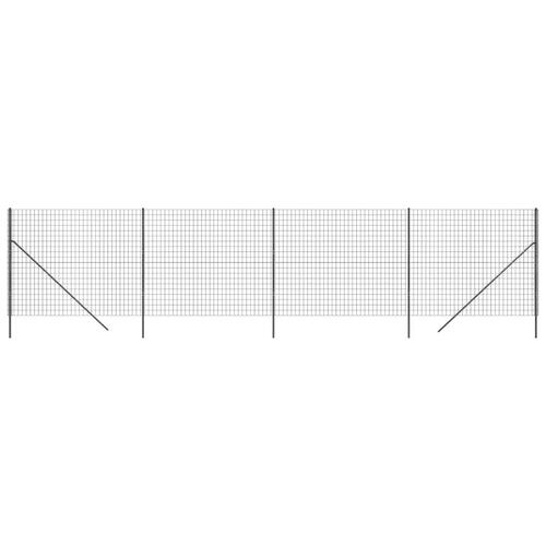Trådhegn 2,2x10 m galvaniseret stål antracitgrå