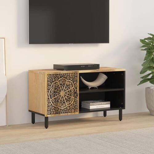 Tv-bord 80x31x46 cm massivt mangotræ