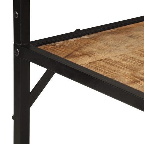Knagerække 90x35x180 cm massivt mangotræ og jern