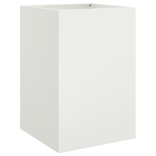Plantekasse 52x48x75 cm koldvalset stål hvid