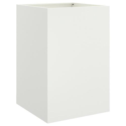 Plantekasse 52x48x75 cm koldvalset stål hvid