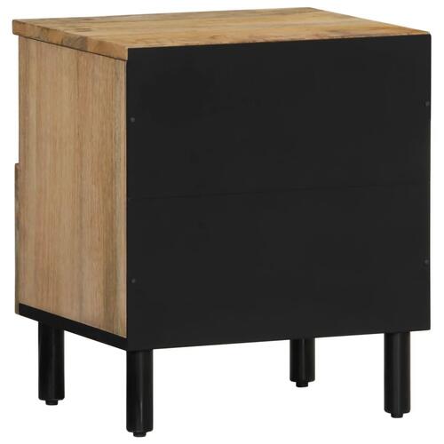 Sengeborde 2 stk. 40x33x46 cm massivt mangotræ