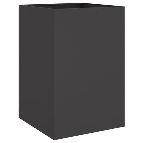 Plantekasse 52x48x75 cm koldvalset stål sort