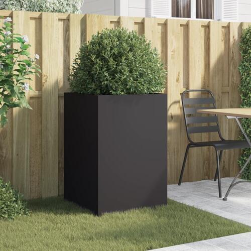 Plantekasse 52x48x75 cm koldvalset stål sort
