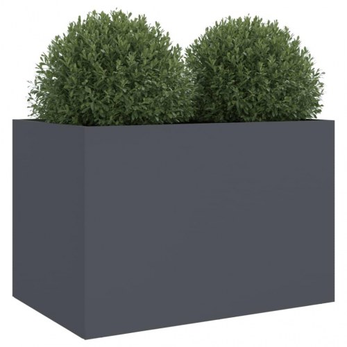 Plantekasse i stål 62 x 40 x 39 cm - antracitgrå