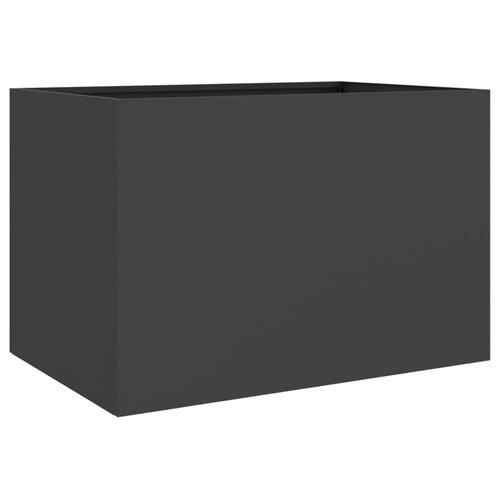 Plantekasse 62x40x39 cm koldvalset stål sort