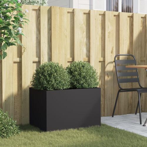 Plantekasse 62x40x39 cm koldvalset stål sort