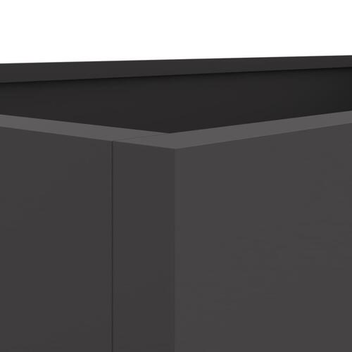 Plantekasse 62x40x39 cm koldvalset stål sort