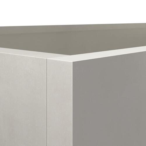 Plantekasse 62x47x46 cm rustfrit stål sølvfarvet