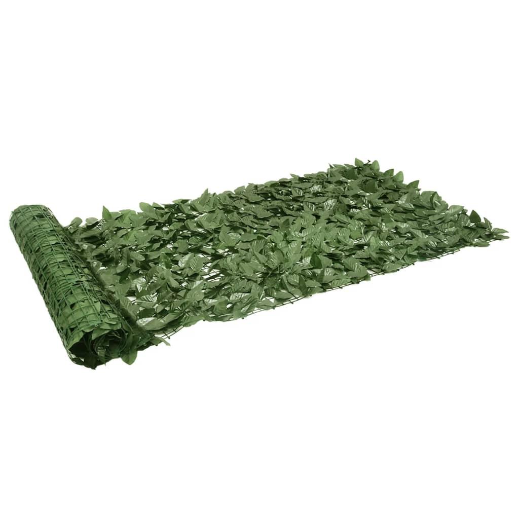 Altanafskærmning 200x100 cm mørkegrønne blade