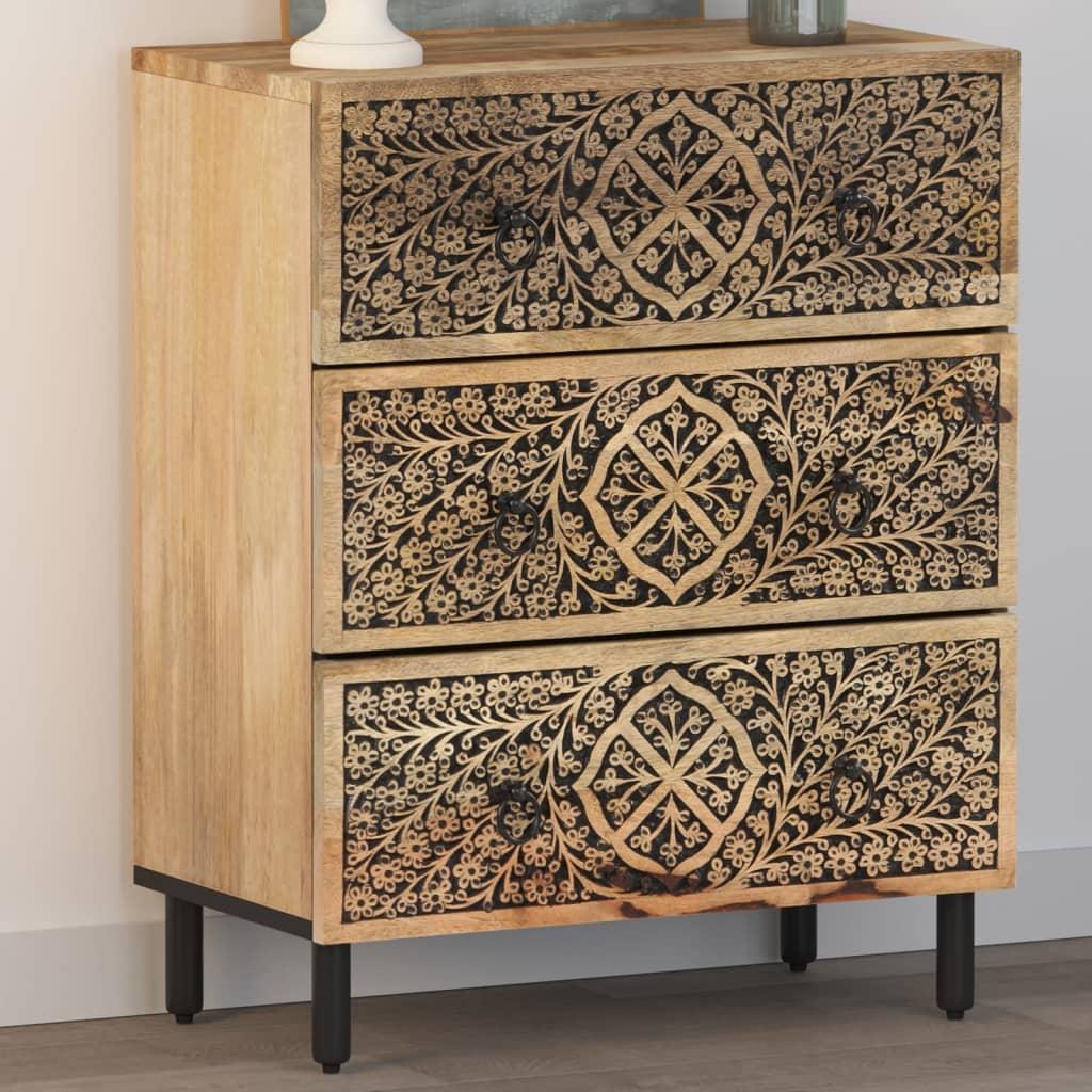 Skab 60x33x75 cm massivt mangotræ