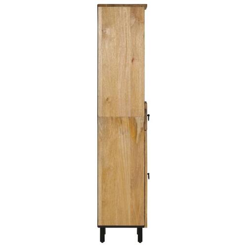 Badeværelsesskab 38x33x160 cm massivt mangotræ