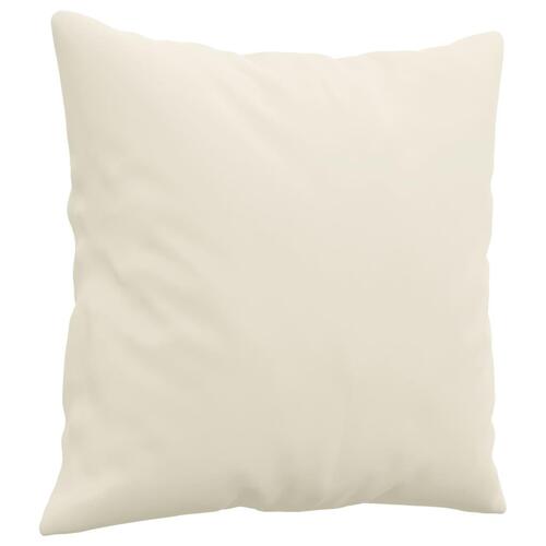 3 personers sofa med puder velour cremefarvet