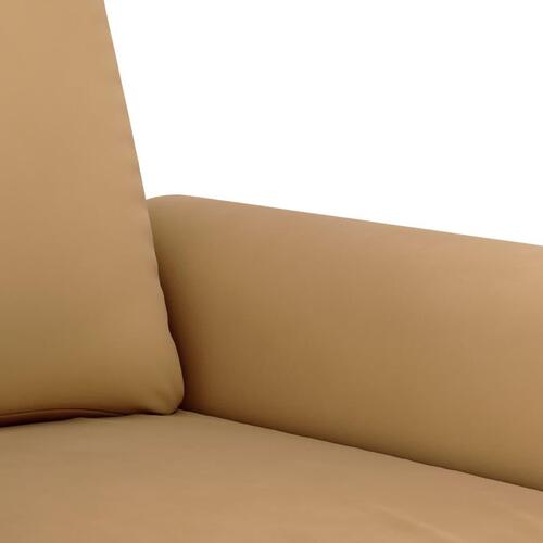 3 personers sofa med hynder velour brun