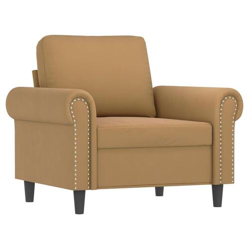 Lænestol 60 cm velour brun