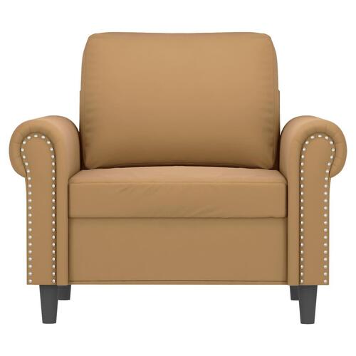 Lænestol 60 cm velour brun