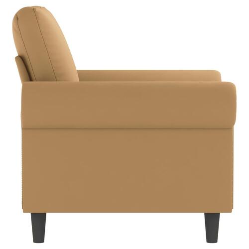 Lænestol 60 cm velour brun