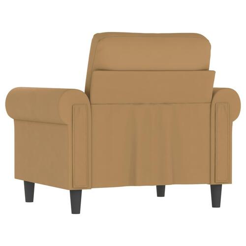 Lænestol 60 cm velour brun