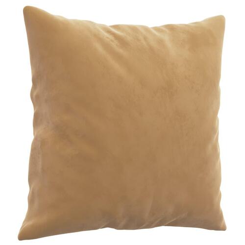 3 personers sofa med puder velour brun
