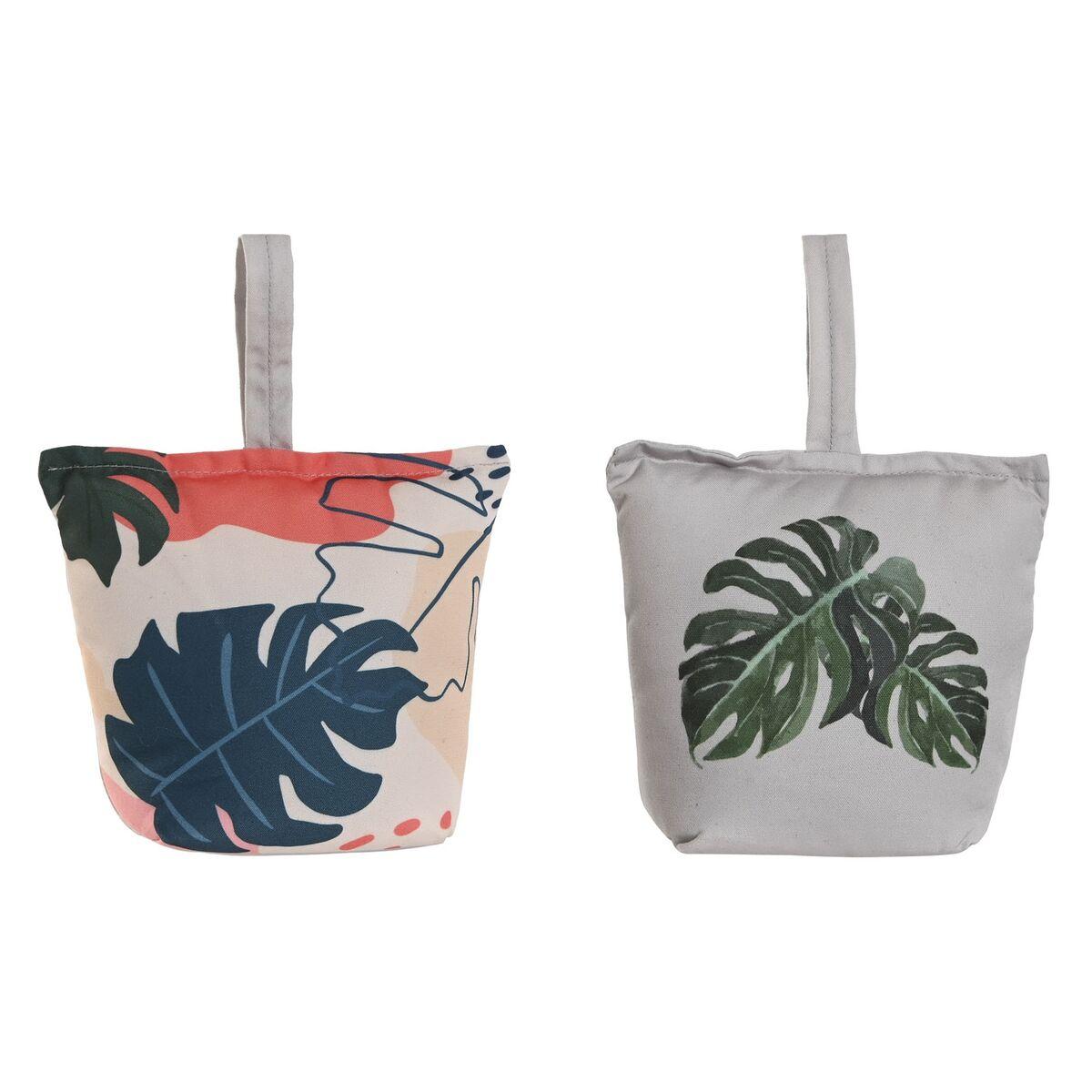 Dørstop - sandfyldt, tropisk motiv, 20 × 10 × 25 cm (2 stk.)