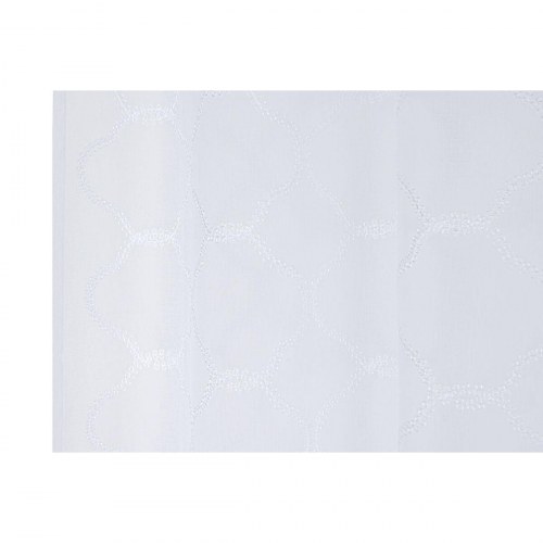Gardin med metalringe - Hvid, 140 × 260 cm