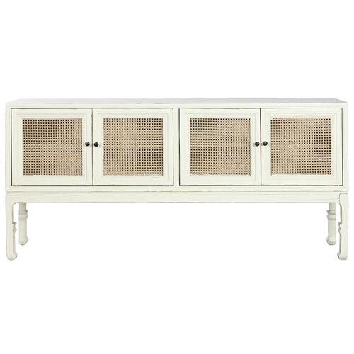 Skænk Home ESPRIT Hvid Natur 180 x 40 x 85 cm