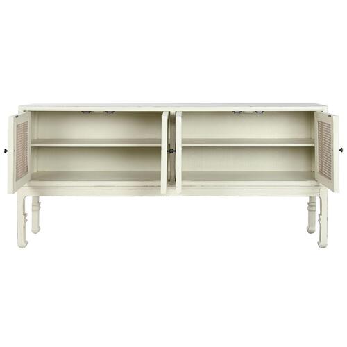 Skænk Home ESPRIT Hvid Natur 180 x 40 x 85 cm
