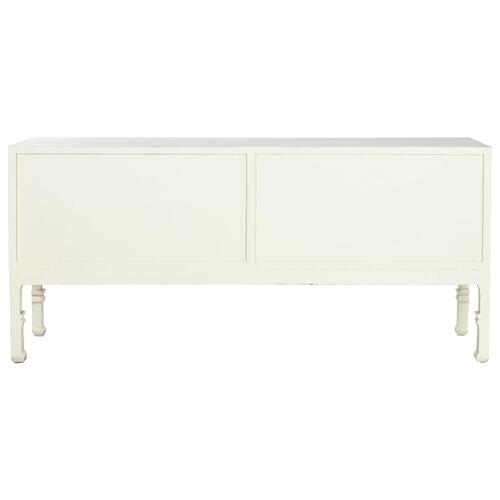Skænk Home ESPRIT Hvid Natur 180 x 40 x 85 cm