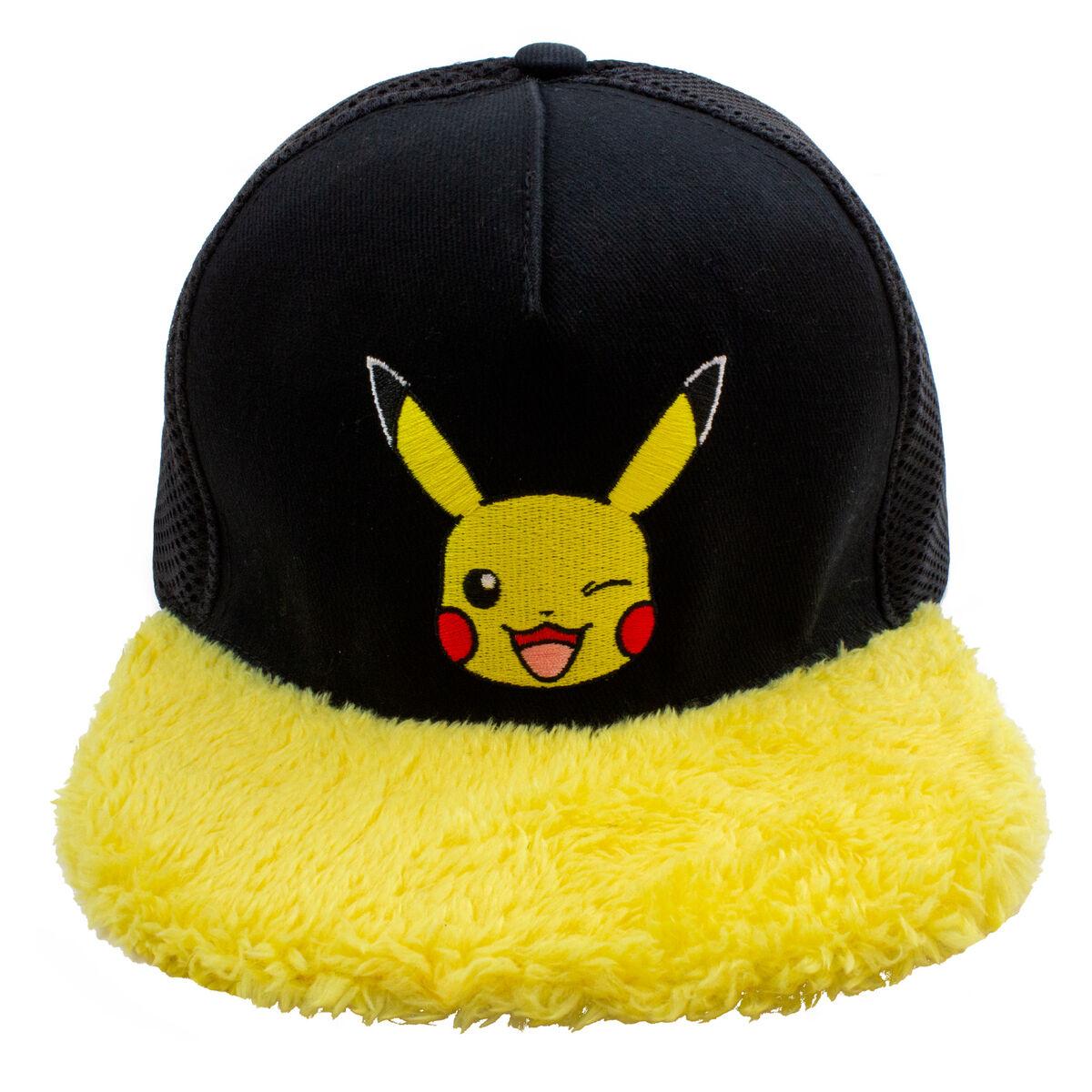 Pokémon kasket - Pikachu Wink, gul/sort, onesize