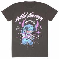 Kortærmet T-shirt Stitch Wild Energy Grafit Unisex XXL