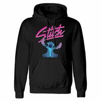 Unisex Hættetrøje Stitch Script Sort XL