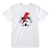 Unisex Kortærmet T-shirt Star Wars Ziggy Stormtrooper Hvid XL