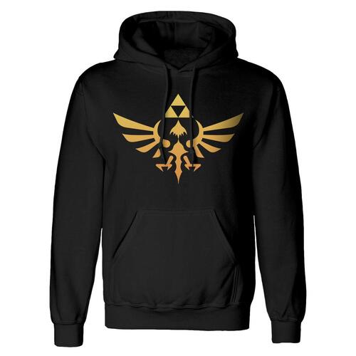 Unisex Hættetrøje The Legend of Zelda Hyrule Sort S