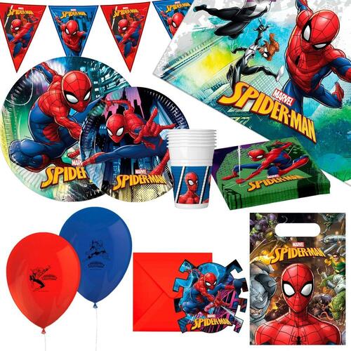 Sæt med Produkter til Fest Spider-Man 66 Dele (OUTLET A)