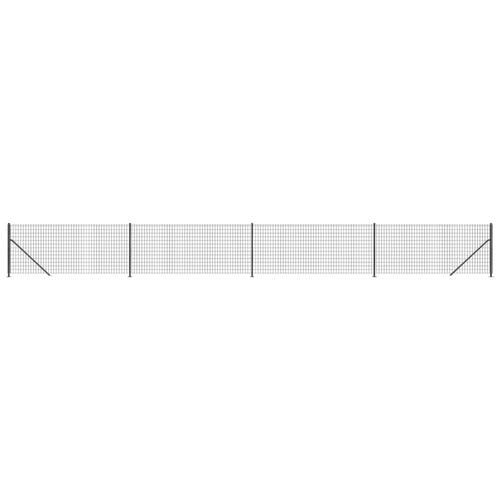 Trådhegn med flange 0,8x10 m antracitgrå