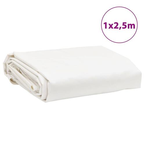 Presenning 1x2,5 m 650 g/m² hvid