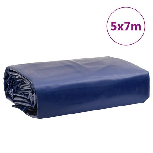 Presenning 5x7 m 650 g/m² blå